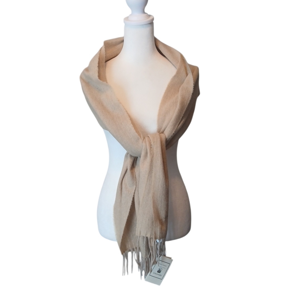 Noble Fibres By Columbo 100 % Cashmere Scarf BNWT men/women. Pure Luxury